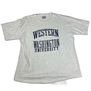 Vintage Western Washington University Shirt XL USA Vikings College Tee